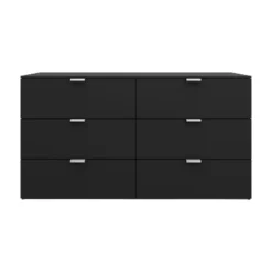Delmar Wood 6 Drawer Dresser Matte Black - Hillsdale Furniture -Hillsdale Furniture GUEST 46ac8f07 938b 4559 8c4f 6d1d2d5d4b4a