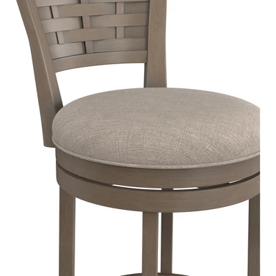 Thredson Swivel Height Barstool Light Antiqued Gray Wash - Hillsdale Furniture 9 Thredson Swivel Height Barstool Light Antiqued Gray Wash - Hillsdale Furniture - Image 7