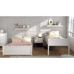 Twin Over Full Capri Wood Bunk Bed White - Hillsdale Furniture -Hillsdale Furniture GUEST 4727ff69 dac6 4830 a2d8 3ee5895bc50b