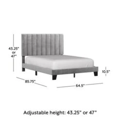 Crestone Upholstered Adjustable Height Platform Bed - Hillsdale Furniture -Hillsdale Furniture GUEST 4851faba 3fb8 4e04 85b8 50f914f4bae7