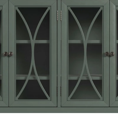Bayside Four (4) Door Cabinet Robin Egg Blue - Hillsdale Furniture 11 Bayside Four (4) Door Cabinet Robin Egg Blue - Hillsdale Furniture - Image 9