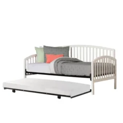 Twin Carolina Daybed With Suspension Deck And Rollout Trundle White - Hillsdale Furniture -Hillsdale Furniture GUEST 49893b41 c98d 4a23 a022 576d82c0cceb