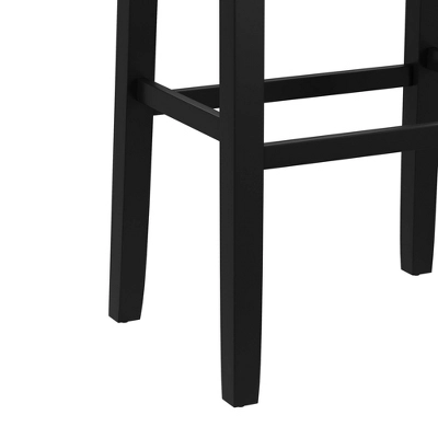 30" Fiddler Wood Backless Counter Height Barstool Black - Hillsdale Furniture 8 30" Fiddler Wood Backless Counter Height Barstool Black - Hillsdale Furniture - Image 6