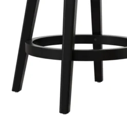 Dulcie Wood And Upholstered Swivel Counter Height Barstool Black - Hillsdale Furniture -Hillsdale Furniture GUEST 4bdb22e7 b583 4ca5 bf7c 6fb73170ffd9