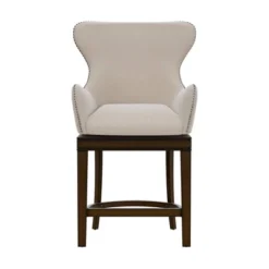 25.75" Caydena Memory Return Swivel Wood Counter Height Barstool Rustic Gray/Cream Fabric - Hillsdale Furniture 15 25.75" Caydena Memory Return Swivel Wood Counter Height Barstool Rustic Gray/Cream Fabric - Hillsdale Furniture -Hillsdale Furniture GUEST 4d4c80cb 76f5 41f5 a374 546460460a4d