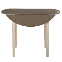 5pc Clarion Round Drop Leaf Dining Set With Side Chairs Gray Fog Fabric - Hillsdale Furniture -Hillsdale Furniture GUEST 4e0b1500 5ca5 4b2b 8d46 b350e3e50c12