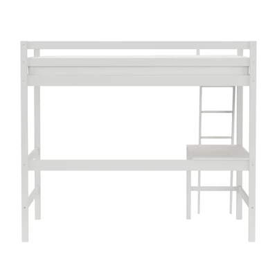 Full Caspian Loft Bed White - Hillsdale Furniture 6 Full Caspian Loft Bed White - Hillsdale Furniture - Image 4