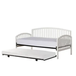 Twin Carolina Daybed With Suspension Deck And Rollout Trundle White - Hillsdale Furniture -Hillsdale Furniture GUEST 50fc966a dc59 415b a8f4 0c2400e8216e