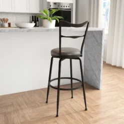 Larimore Metal Bar Height Stool Black - Hillsdale Furniture