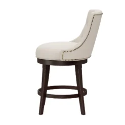 24" Halbrooke Swivel Counter Height Barstool Smoke/Cream - Hillsdale Furniture -Hillsdale Furniture GUEST 54e89f24 f1aa 4c2a 89ae dbecd85cca13