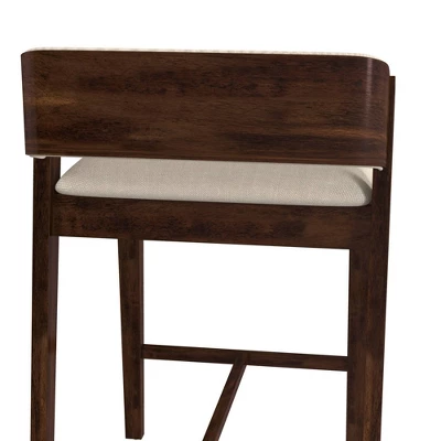 Dresden Non Swivel Counter Height Barstool Walnut - Hillsdale Furniture 11 Dresden Non Swivel Counter Height Barstool Walnut - Hillsdale Furniture - Image 9