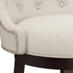 24" Halbrooke Swivel Counter Height Barstool Smoke/Cream - Hillsdale Furniture -Hillsdale Furniture GUEST 56840414 6468 4a18 aa50 340208cd6324