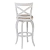 25" Ellendale Wood Counter Height Barstool White - Hillsdale Furniture