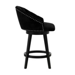Dulcie Wood And Upholstered Swivel Counter Height Barstool Black - Hillsdale Furniture -Hillsdale Furniture GUEST 5bcc65eb 2541 47cb 803a 4f1f56ce32b7