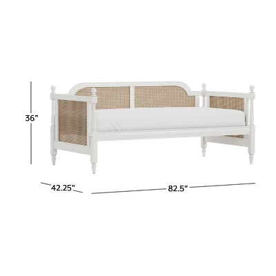 Twin Melanie Upholstered Daybed White Fabric - Hillsdale Furniture 6 Twin Melanie Upholstered Daybed White Fabric - Hillsdale Furniture - Image 4
