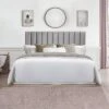 King Crestone Upholstered Headboard With Frame Gray - Hillsdale Furniture -Hillsdale Furniture GUEST 5ee9401f 4044 40dd be55 82b232d153f6