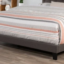 Queen Nicole Upholstered Bed In One Stone Fabric - Hillsdale Furniture -Hillsdale Furniture GUEST 5fa99223 5093 40d9 a059 5a20f5f8d409