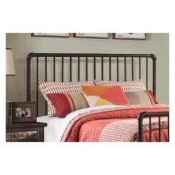 Queen Brandi Metal Headboard Without Bed Frame Bronze - Hillsdale Furniture