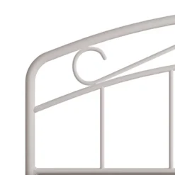 Jolie Metal Arched Scroll Design Headboard And Bed Frame White - Hillsdale Furniture -Hillsdale Furniture GUEST 61f758db 15e5 4995 852c f510cb6dbbfb