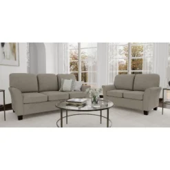 Lorena Upholstered Sofa Greige - Hillsdale Furniture -Hillsdale Furniture GUEST 61fe965b e2ed 4f96 868f da7f9a0e9c94
