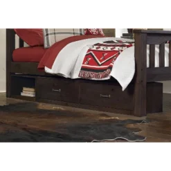 Twin Highlands Harper Panel Bed With Storage Espresso - Hillsdale Furniture
