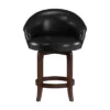 25" Dartford Swivel Counter Height Barstool Brown/Black - Hillsdale Furniture
