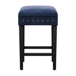 Cassidy Wood Upholstered Backless Counter Height Stool Black/Blue Velvet - Hillsdale Furniture 12 Cassidy Wood Upholstered Backless Counter Height Stool Black/Blue Velvet - Hillsdale Furniture -Hillsdale Furniture GUEST 651de9a4 5433 40d4 b021 8adf3cba12c4