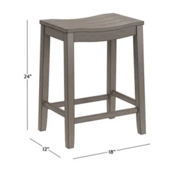 Fiddler Backless 24" NonSwivel Counter Height Barstool Aged Gray - Hillsdale Furniture -Hillsdale Furniture GUEST 66c7a885 f88a 4259 a0bf 16afad3496c7