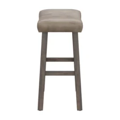 26" Saddle Wood Backless Counter Height Barstool Rustic Gray - Hillsdale Furniture 17 26" Saddle Wood Backless Counter Height Barstool Rustic Gray - Hillsdale Furniture -Hillsdale Furniture GUEST 67d8f473 fa67 4391 906a 0b2afc431ef9