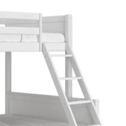 Twin Over Full Capri Wood Bunk Bed White - Hillsdale Furniture -Hillsdale Furniture GUEST 68f923d5 d618 4dce bc4a d1a67d1d8660