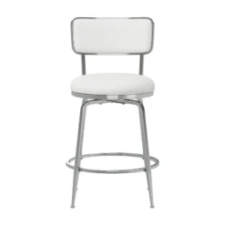 Baltimore Metal And Upholstered Swivel Counter Height Stool Chrome - Hillsdale Furniture -Hillsdale Furniture GUEST 6a48e62b 255e 496e a742 9001a9826cfa