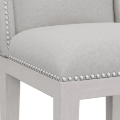 Set Of 2 26" Bronn Non Swivel Counter Height Barstools White /Silver - Hillsdale Furniture 20 Set Of 2 26" Bronn Non Swivel Counter Height Barstools White /Silver - Hillsdale Furniture -Hillsdale Furniture GUEST 6f734336 73cd 4d00 a2c0 7375fe9772a0