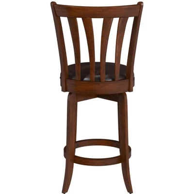 25.5" Savana Swivel Counter Height Barstool Cherry/Black - Hillsdale Furniture 7 25.5" Savana Swivel Counter Height Barstool Cherry/Black - Hillsdale Furniture - Image 5
