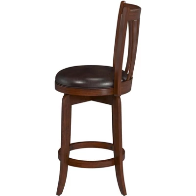 25.5" Savana Swivel Counter Height Barstool Cherry/Black - Hillsdale Furniture 8 25.5" Savana Swivel Counter Height Barstool Cherry/Black - Hillsdale Furniture - Image 6