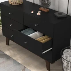 Kincaid Wood 6 Drawer Dresser Matte Black - Hillsdale Furniture -Hillsdale Furniture GUEST 725a36fa 62fe 4a01 87fb 492b231daa8e