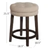 Krauss Backless Counter Height Barstool - Linen - Hillsdale Furniture -Hillsdale Furniture GUEST 7284ce06 7c5f 4af9 83d1 260c1dfd6ec3
