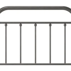 King Kirkland Metal Headboard With Frame Aged Pewter - Hillsdale Furniture -Hillsdale Furniture GUEST 73f2b095 25e0 41e2 9bb5 7ed32eca42c0