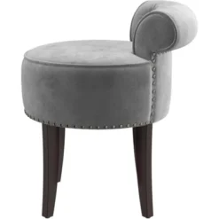 22.5" Lena Wood And Upholstered Vanity Stool - Hillsdale Furniture -Hillsdale Furniture GUEST 7f0110a1 f26a 4bd4 997a b05e3b2f6f76