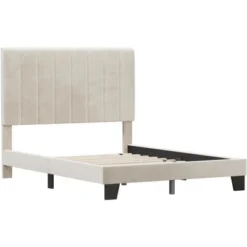 Full Crestone Upholstered Adjustable Height Platform Bed Cream - Hillsdale Furniture -Hillsdale Furniture GUEST 80424d90 5a57 4af7 ab77 b26e9b7fc5a5