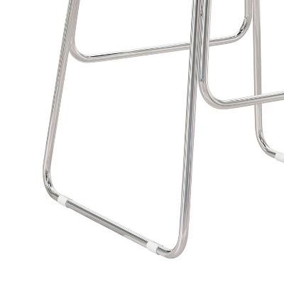 Southlake Backless Metal Counter Height Stool Chrome/Black Vinyl - Hillsdale Furniture 7 Southlake Backless Metal Counter Height Stool Chrome/Black Vinyl - Hillsdale Furniture - Image 5