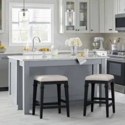 25.25" Arabella Wood Backless Non-Swivel Counter Height Barstool - Hillsdale Furniture -Hillsdale Furniture GUEST 86b5a1d0 b847 41e7 b266 4abc297c1ad3