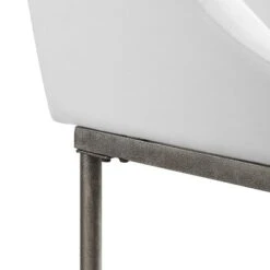 Dillon Metal Barstool Textured Silver/White - Hillsdale Furniture -Hillsdale Furniture GUEST 87ef8988 4e58 4745 9a20 b3a9a4a071d9 1