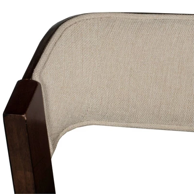 Dresden Non Swivel Counter Height Barstool Walnut - Hillsdale Furniture 4 Dresden Non Swivel Counter Height Barstool Walnut - Hillsdale Furniture - Image 2