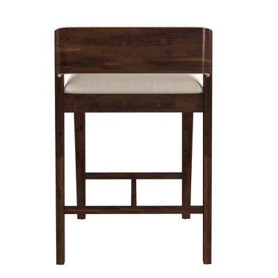 Dresden Non Swivel Counter Height Barstool Walnut - Hillsdale Furniture 7 Dresden Non Swivel Counter Height Barstool Walnut - Hillsdale Furniture - Image 5