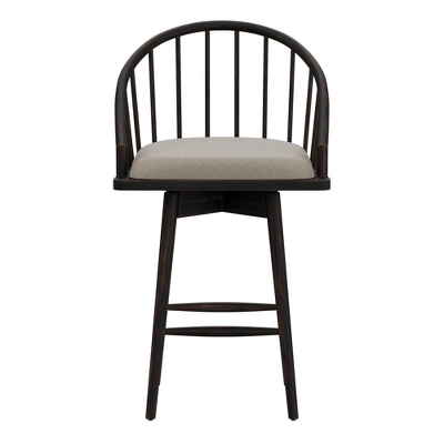 Braddock Spindle Back Memory Return Swivel Counter Height Barstool Rubbed Black - Hillsdale Furniture 4 Braddock Spindle Back Memory Return Swivel Counter Height Barstool Rubbed Black - Hillsdale Furniture - Image 2