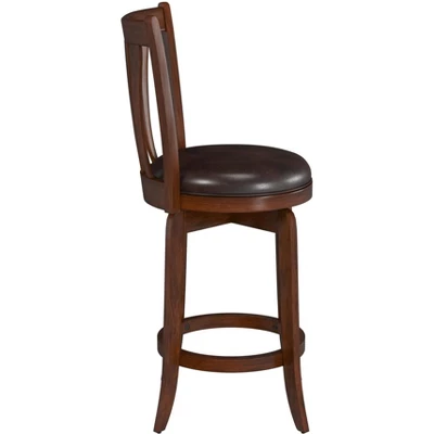 25.5" Savana Swivel Counter Height Barstool Cherry/Black - Hillsdale Furniture 6 25.5" Savana Swivel Counter Height Barstool Cherry/Black - Hillsdale Furniture - Image 4