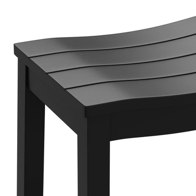 30" Fiddler Wood Backless Counter Height Barstool Black - Hillsdale Furniture 7 30" Fiddler Wood Backless Counter Height Barstool Black - Hillsdale Furniture - Image 5