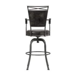 Bridgetown Metal Bar Height Swivel Stool Pewter - Hillsdale Furniture 16 Bridgetown Metal Bar Height Swivel Stool Pewter - Hillsdale Furniture -Hillsdale Furniture GUEST 9428260a 237f 47d2 b9b4 96619719638b