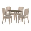 5pc Clarion Round Drop Leaf Dining Set With Side Chairs Gray Fog Fabric - Hillsdale Furniture 1 5pc Clarion Round Drop Leaf Dining Set With Side Chairs Gray Fog Fabric - Hillsdale Furniture -Hillsdale Furniture GUEST 995d1682 6a56 413b bd1b df71c3eb54a6