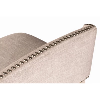 Set Of 2 26" Bronn Non Swivel Counter Height Barstools White /Silver - Hillsdale Furniture 4 Set Of 2 26" Bronn Non Swivel Counter Height Barstools White /Silver - Hillsdale Furniture - Image 2